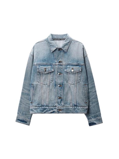 GAME JACKET W/ LOGO DISTRESSING (AUTHENTIC LIGHT INDIGO)