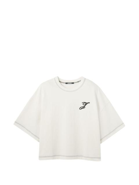 logo embroidered detail t-shirt