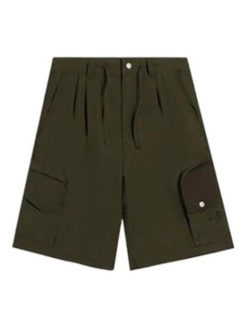 Li-Ning Embroidered Logo Shorts 'Dark Olive Green' AKSS077-3