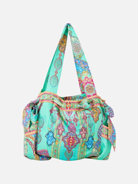 DRAWSTRING BOW BEACH BAG THE CONCUBINES CORRIDOR