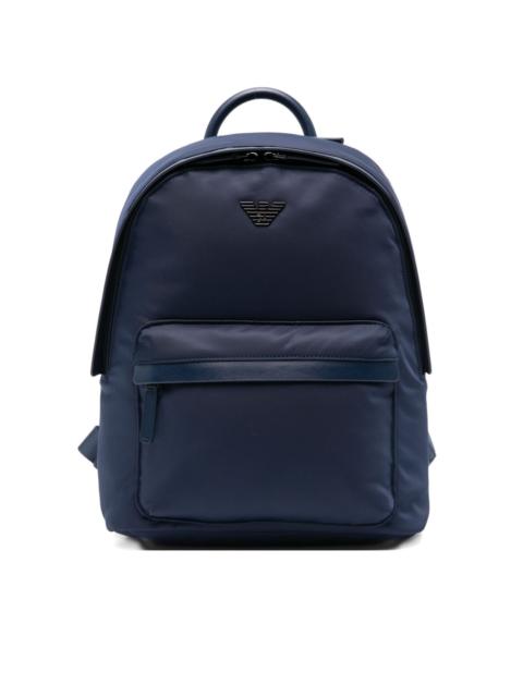 logo-plaque backpack