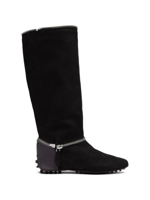 Black Modular Driving Boots