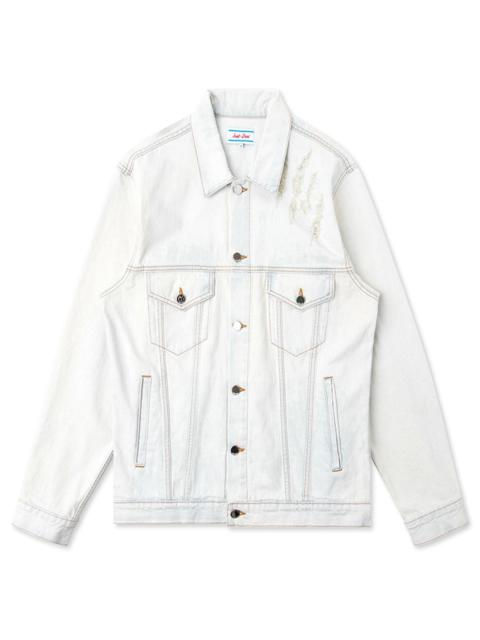 JUST DON TIGER AIRBRUSH TRUCKER - LIGHT INDIGO