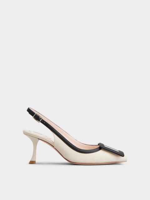 Viv' In The City Bicolor Slingback Pumps in Nappa Leather