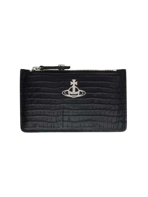 Black Slim Long Card Holder