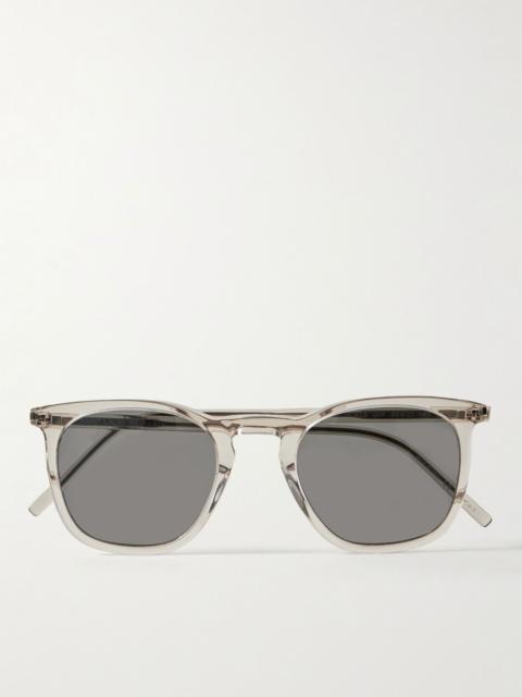 D-Frame Recycled-Acetate Sunglasses Gray
