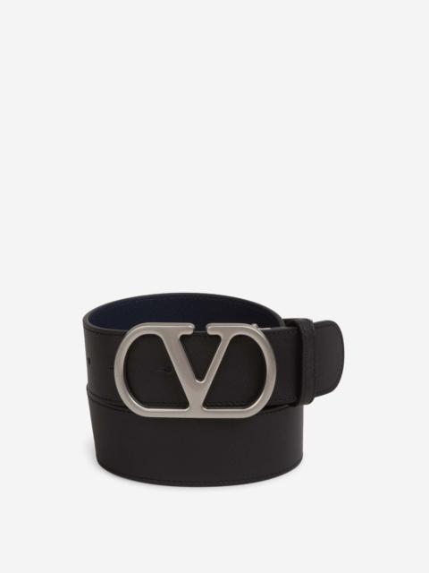 VLOGO LEATHER BELT