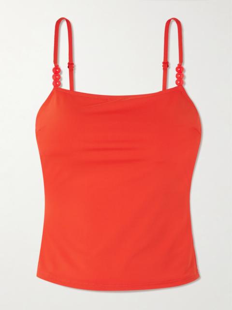 Cleo Bead-embellished Tankini Top