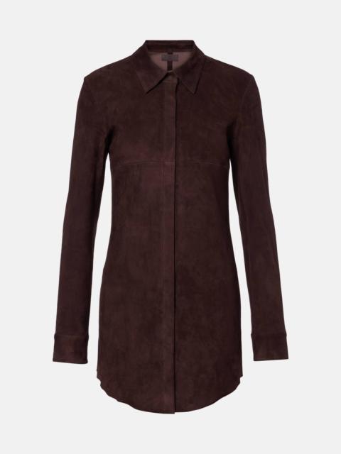Geraldine suede shirt dress