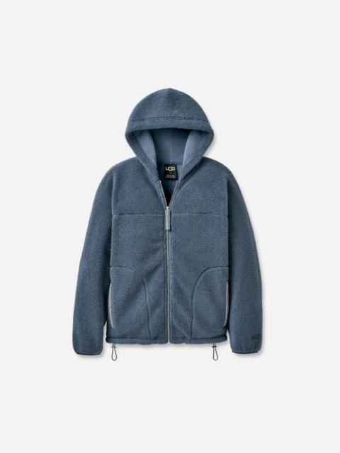 ® Men's ®braid Full Zip Hoodie Polyester Tops in Dark Wave