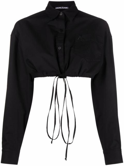 cropped cotton shirt
