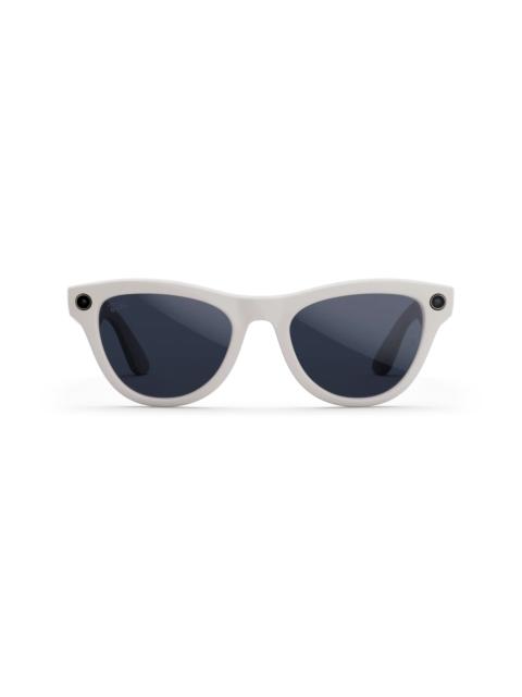 Ray-Ban Meta Skyler (Gen 1), Shiny Chalky Gray / Clear to Sapphire Transitions®, Standard