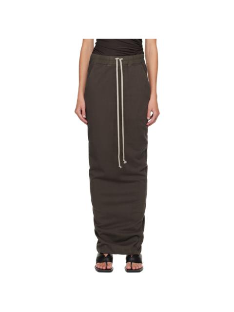 Gray Concordians Pull On Pillar Maxi Skirt