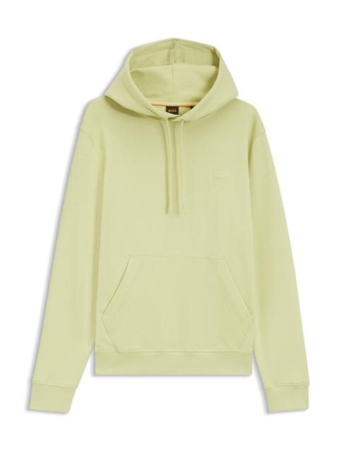 LOGO-PATCH HOODIE IN COTTON TERRY