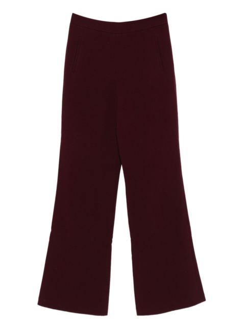 pocket-detail flared trousers