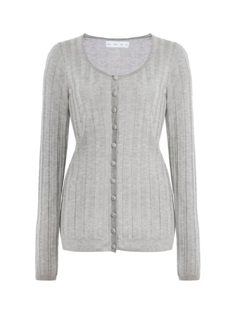 Hattie Cashmere-Blend Cardigan grey