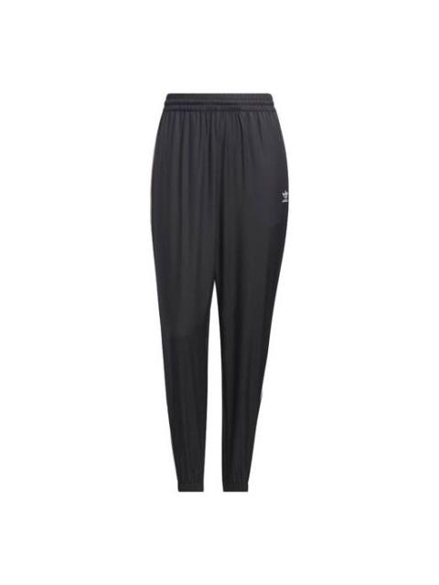 (WMNS) adidas originals Tape Woven Pants 'Black' IN1018
