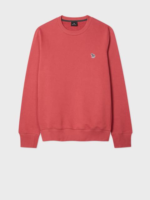 Soft Pink Organic Cotton Zebra Logo Sweatshirt