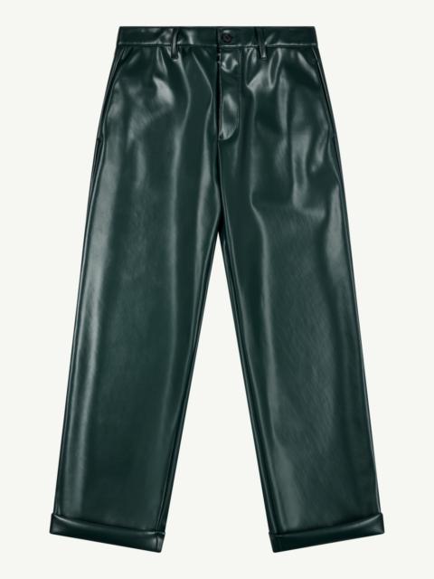 Faux leather trousers