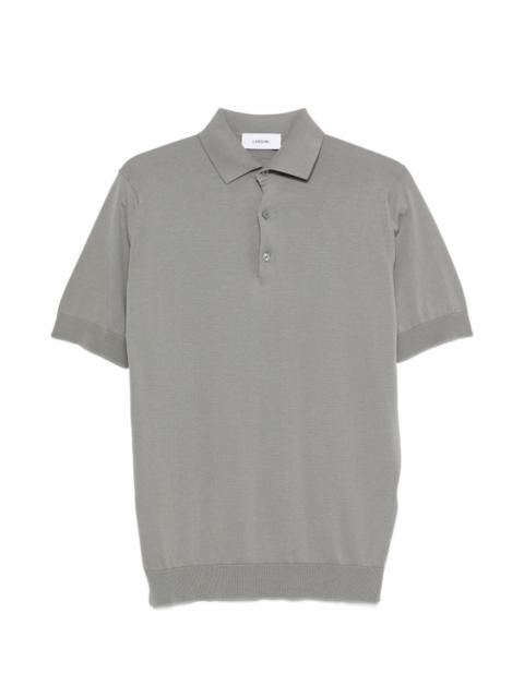 short-sleeve knitted polo shirt