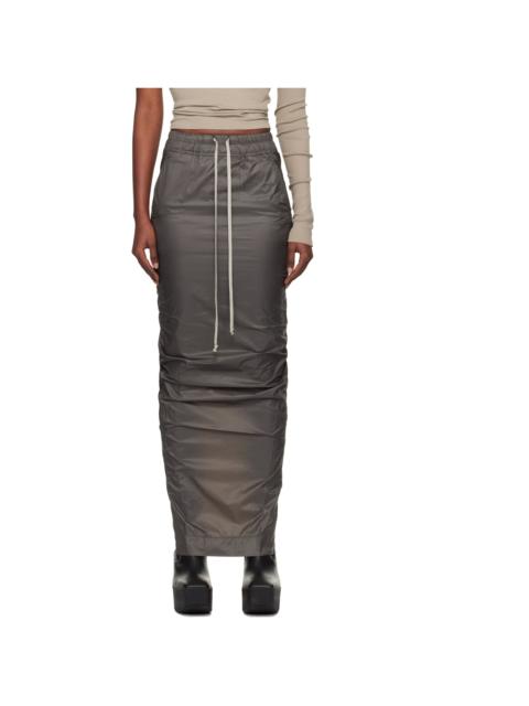 Gray Concordians Pull On Pillar Maxi Skirt