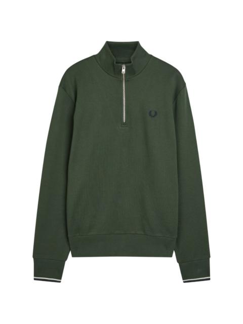 zip detail sweatshirt