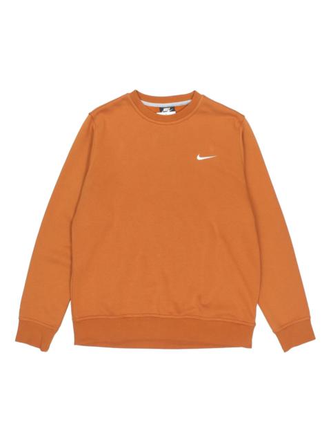 Men's Nike Fleece Lined Embroidered Small Logo Classic Sports Brown 916609-290