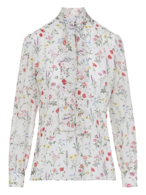 floral-print shirt