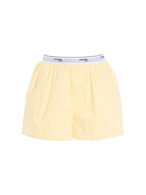 Striped Cotton Boxers yellow