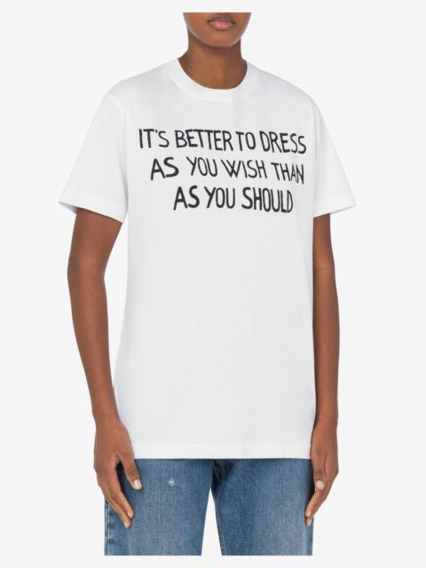 ORGANIC JERSEY T-SHIRT ARCHIVE SLOGAN