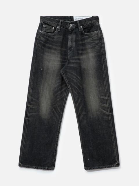 WASHED DENIM DP WIDE PANTS