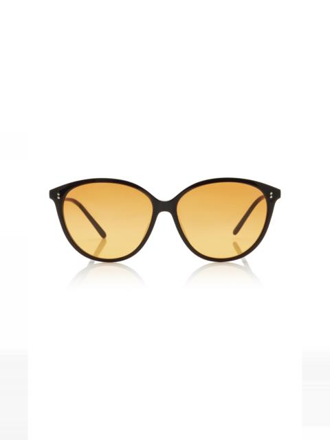 Soleau Round-Frame Acetate Sunglasses orange