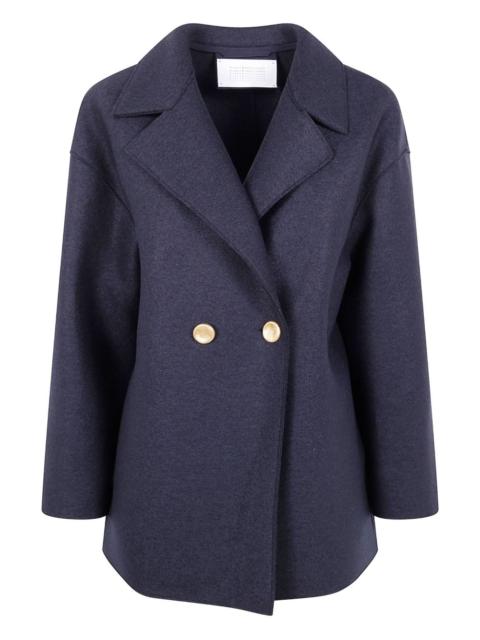 double-breasted wool coat