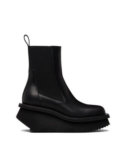 Black Temple Low Factory Beatle Chelsea Boots