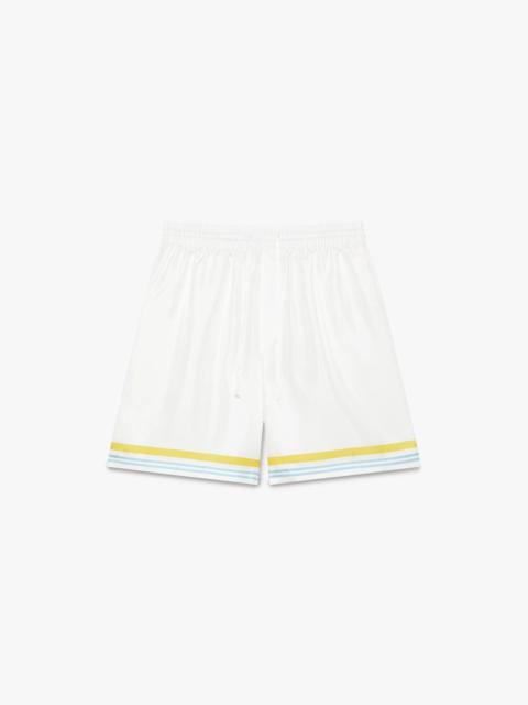 Tennis Landscape Silk Shorts | Casablanca Paris