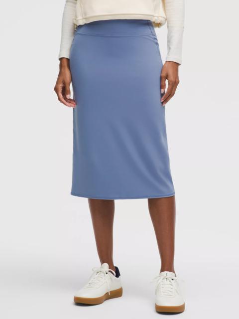 Nulu Slim-Fit High-Rise Midi Skirt