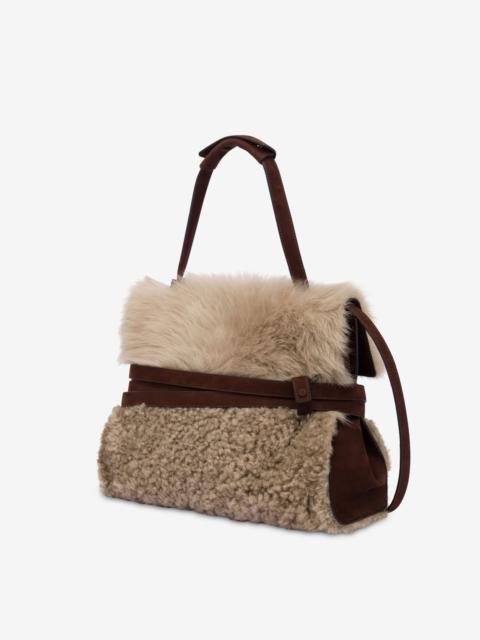 MOSCHINO TIE ME MEDIUM HANDBAG