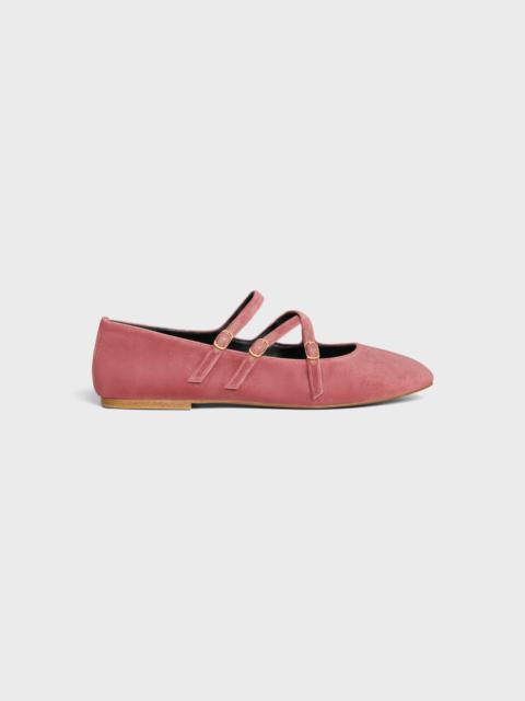 LES BALLERINES CELINE CRISS-CROSS BABIES BALLERINA in VELVET