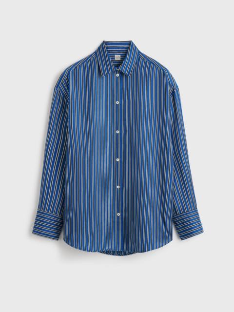 Oversized striped shirt blue/navy