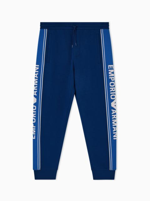 ASV DOUBLE-JERSEY JOGGERS WITH LOGO STRIPES