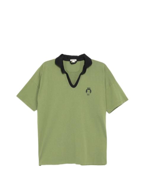 graphic-print V-neck T-shirt