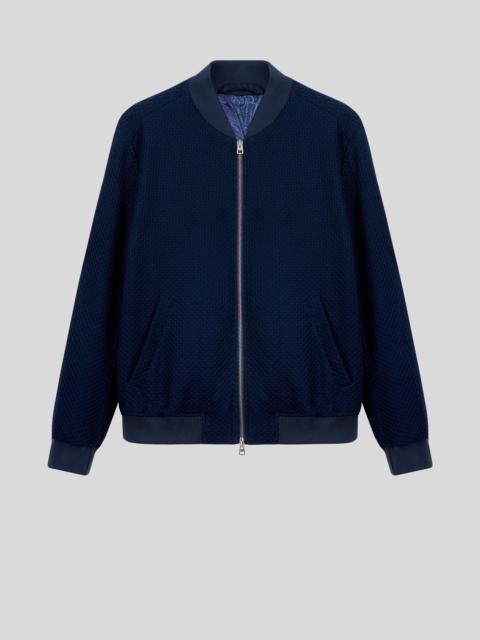 COTTON JERSEY BOMBER JACKET