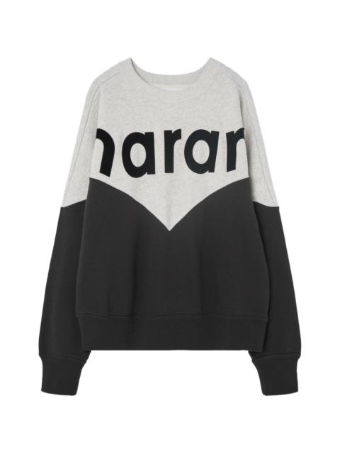 logo-detail colour-block sweatshirt
