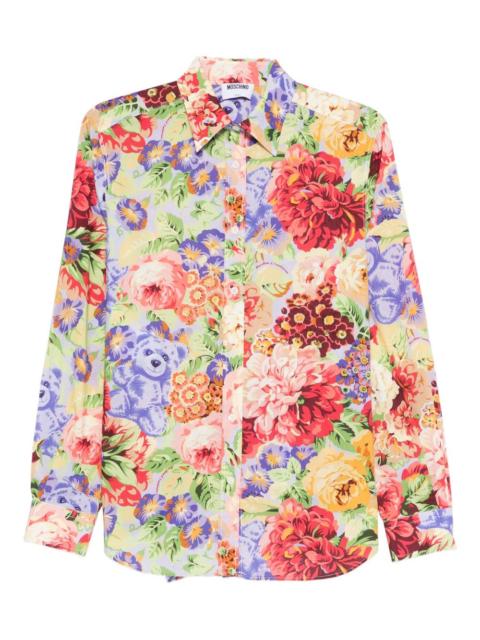 floral-print shirt