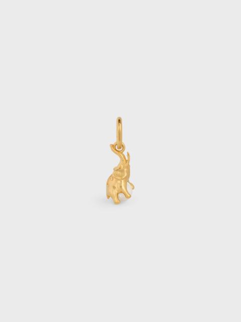 Celine Charms Elephant on Pearl in Brass with gold finish and Resin Pearl