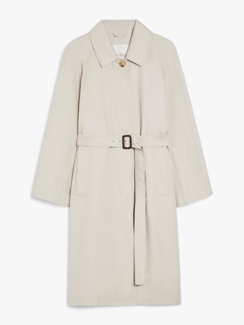 ORLEANS Single-breasted water-repellent twill trench coat