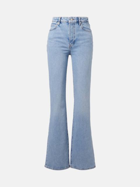 Arrow high-rise bootcut jeans