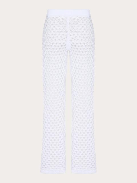 VISCOSE, LUREX AND SEQUIN PANTS