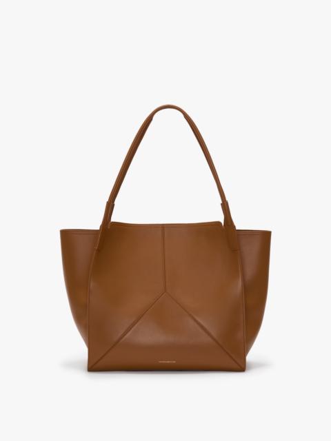 Victoria Tote Bag Large In Tan Leather