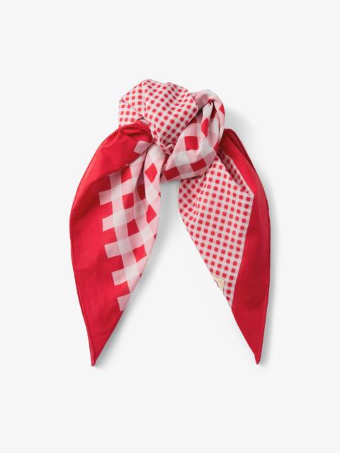 Sula Bandana
Ruby Red Mix Gingham Print Cotton Bandana